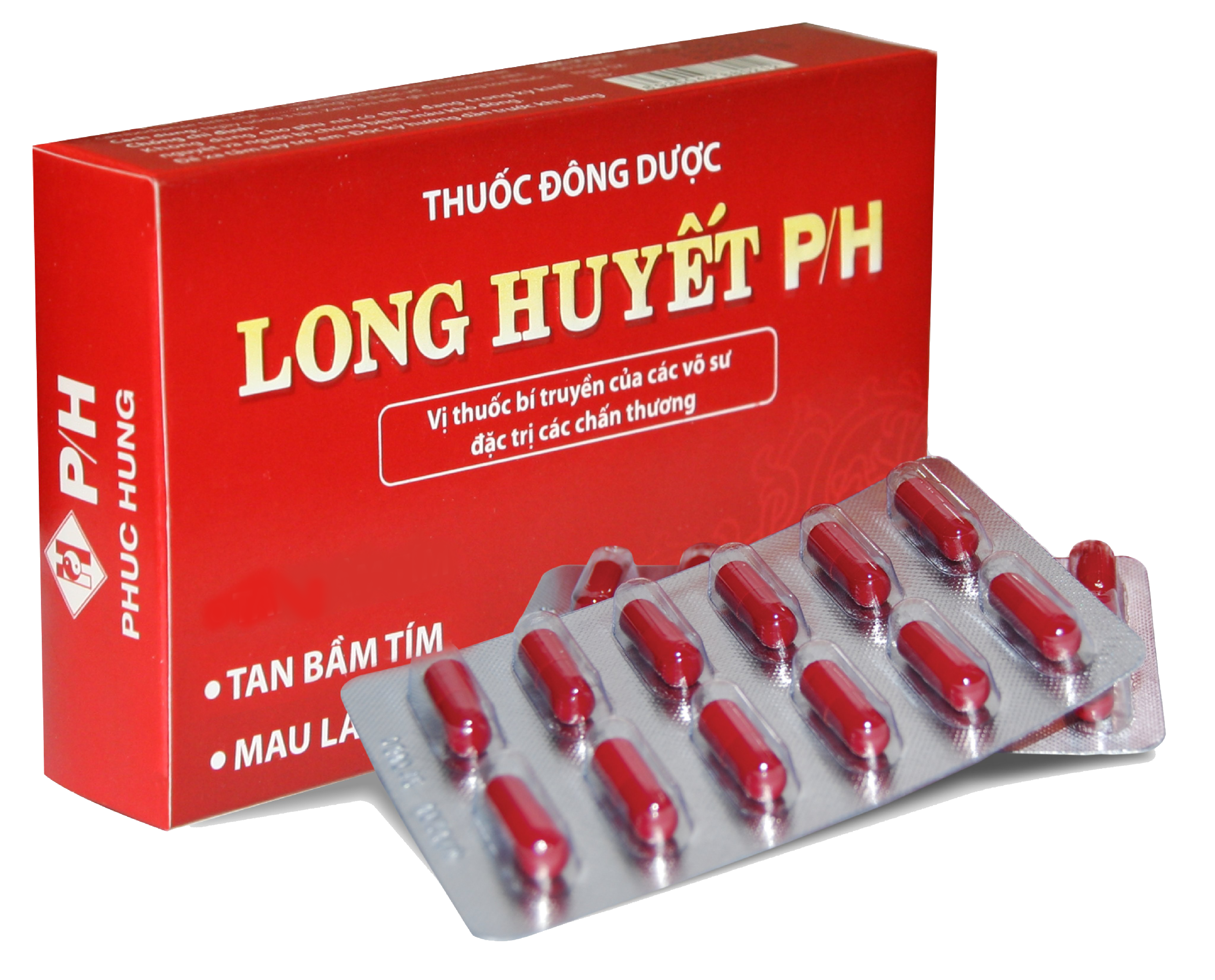 Long huyết P/H - Thuốc thảo dược thiết yếu cho các vết thương, bầm tím